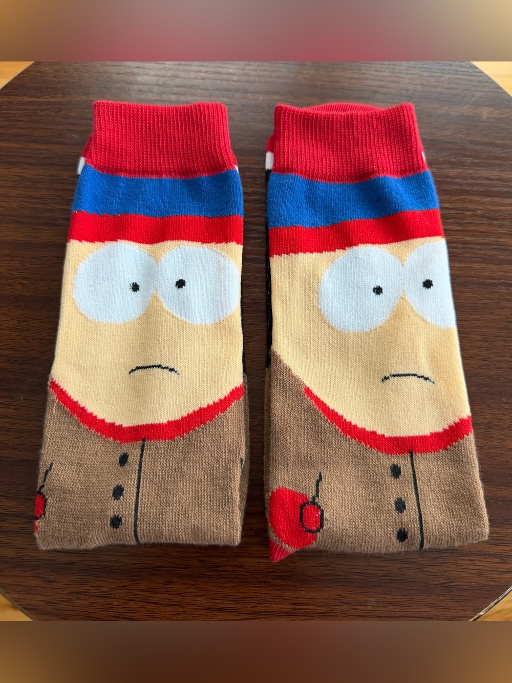 These Socks feature Stan Marsh From The Popular Animated Series South Park